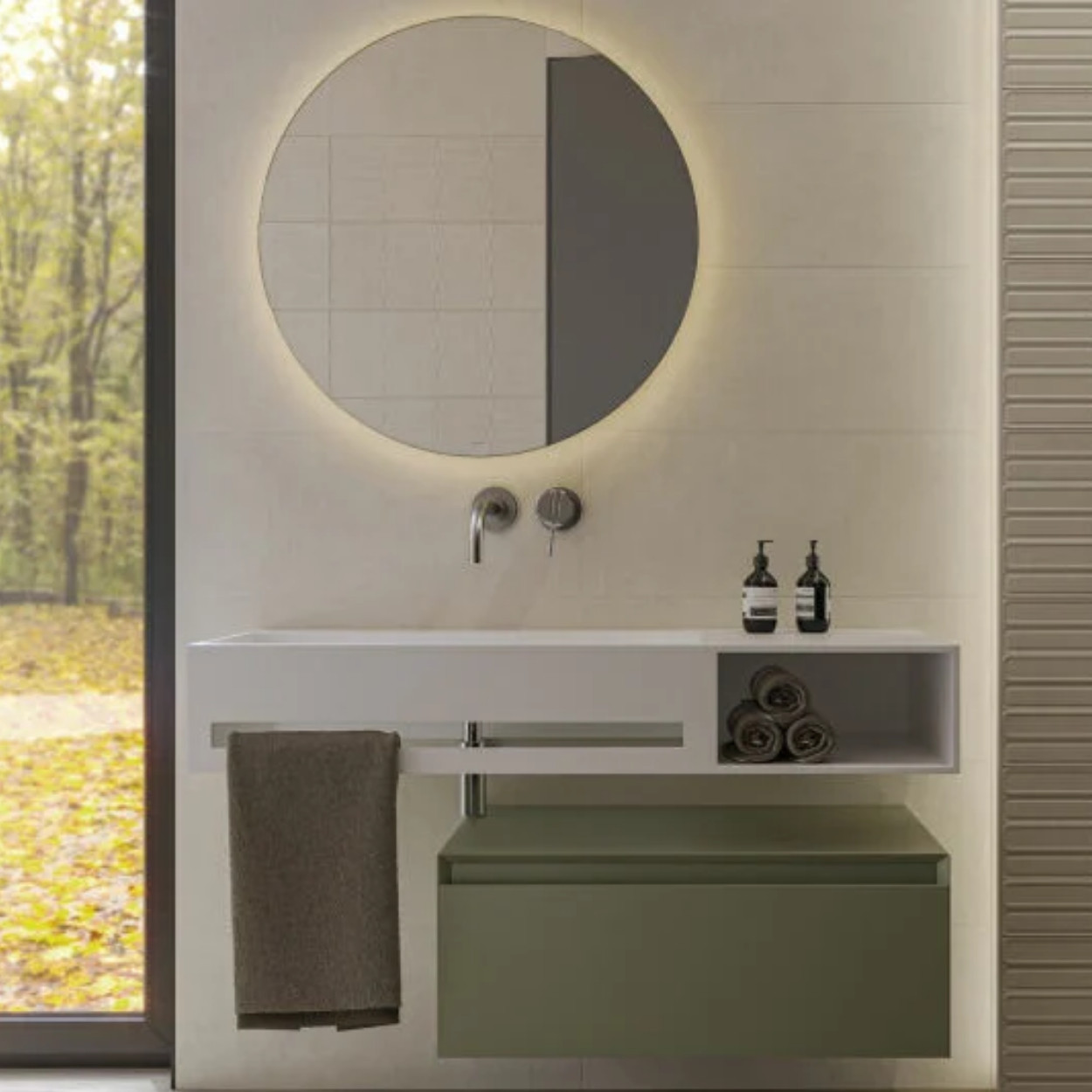 Cifre Ceramica Alure Ivory Wandtegel 25x50 cm